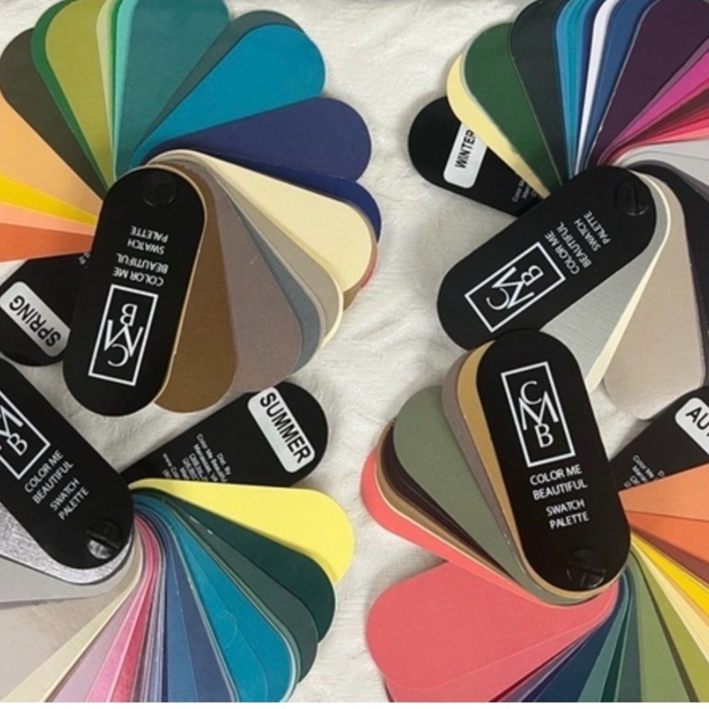 VINTAGE Color Me Beautiful Swatch Fans for color analysis. Four Seasons.